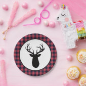 Assiettes En Carton Deer Antler Wilderness Mountain (Fête)