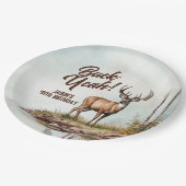 Assiettes En Carton Deer Hunting Buck Yeah 40th Birthday (Angle)