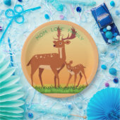 Assiettes En Carton Deer Love (Fête)