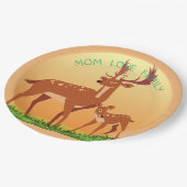 Assiettes En Carton Deer Love (Angle)
