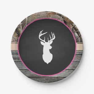 Assiettes En Carton Deer Party Plate - Girl