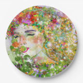 Assiettes En Carton Déesse enchantée (Devant)