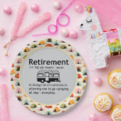 Assiettes En Carton Définition de la retraite du camping (Fête)