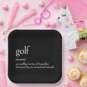 Assiettes En Carton Définition du dictionnaire pour le GOLF (Fête)
