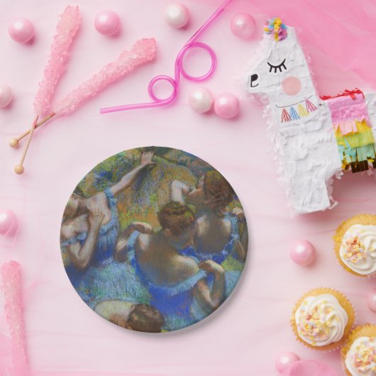 Assiettes En Carton Degas Blue Dancers Pastel Fine Art Masterpiece (Fête)