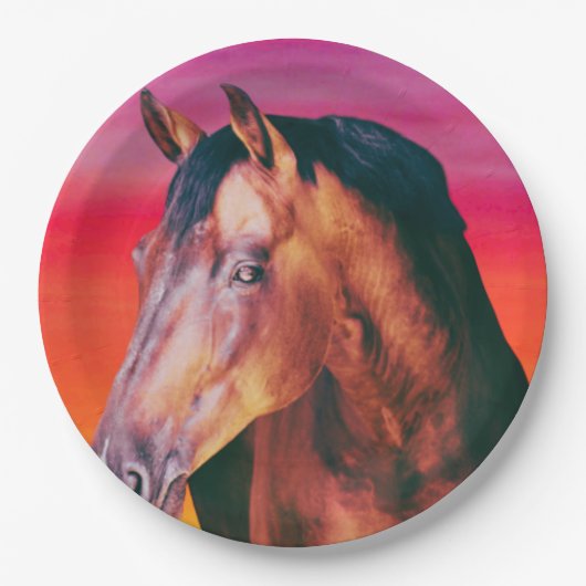 Assiettes En Carton Dégradé de la baie (Devant)