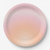 Assiettes En Carton Dégradé Fuzz Peach (Devant)