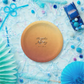 Assiettes En Carton Dégradé Ombre Sunset Sunrise (Fête)