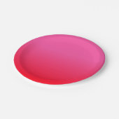 Assiettes En Carton Dégradé rose et rouge (Angle)