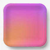 Assiettes En Carton Dégradé tropical (Recto)