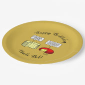 Assiettes En Carton Dégustation de fromages Gouda et Jack (Angle)