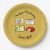 Assiettes En Carton Dégustation de fromages Gouda et Jack (Devant)