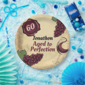 Assiettes En Carton Dégustation de vin de fête d'anniversaire à la per (Fête)