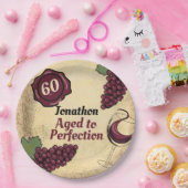 Assiettes En Carton Dégustation de vin de fête d'anniversaire à la per (Fête)