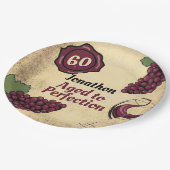 Assiettes En Carton Dégustation de vin de fête d'anniversaire à la per (Angle)