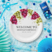 Assiettes En Carton Dégustation de vin de raisin (Fête)