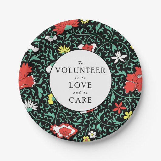 Assiettes En Carton Déjeuner de fête bénévole (Devant)