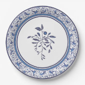Assiettes En Carton Delft Blue Humming Birminds impressionnera vos inv (Devant)