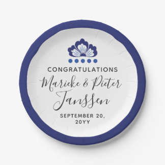 Assiettes En Carton Delfts Blauw Delft Blue Dutch Mariage Cake