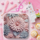 Assiettes en carton Delicate Bloom (Fête)