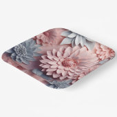 Assiettes en carton Delicate Bloom (Angulaire)