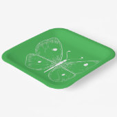 Assiettes En Carton Delicate Sketch Butterfly (Angulaire)