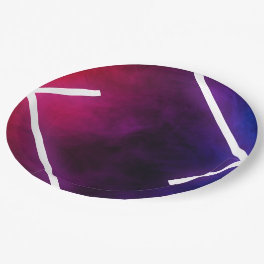 Assiettes En Carton Délicates conceptions sur plaques de papier rond d (Angle)