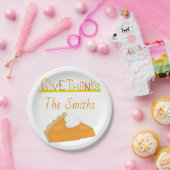 Assiettes En Carton Délicieux tarte à la pomme de terre douce Thanksgi (Fête)