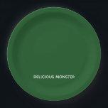 Assiettes En Carton Delicious Monster green color name<br><div class="desc">Delicious Monster green color name</div>