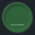 Assiettes En Carton Delicious Monster green color name<br><div class="desc">Delicious Monster green color name</div>