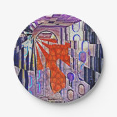 Assiettes En Carton Demain's Way Aujourd'hui Retro Future Art (Devant)