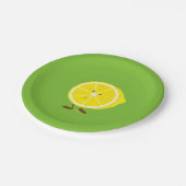 Assiettes En Carton Demi de citron de sourire (Angle)