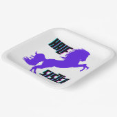 Assiettes En Carton Demi-Soeur Pony Violet frère (Angulaire)