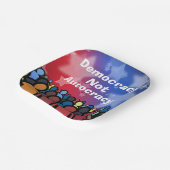 Assiettes En Carton Democracy Not Autocracy (Angulaire)