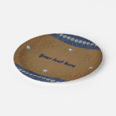 Assiettes En Carton Denim & Diamonds Jeans Étiquette Glam Party (Angle)