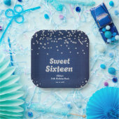 Assiettes En Carton Denim & Diamonds Sweet sixteen 16e anniversaire (Fête)
