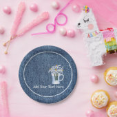 Assiettes En Carton Denim Et Daisys (Fête)