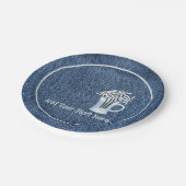 Assiettes En Carton Denim Et Daisys (Angle)