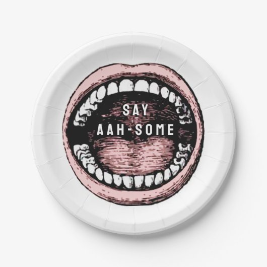 Assiettes En Carton Dental School Graduation Party Papier Dîner Napkin (Devant)