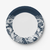 Assiettes En Carton Dentelle blanche 2 (Devant)