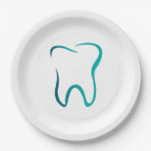 Assiettes En Carton Dentistère dentaire Image Médicale (Devant)