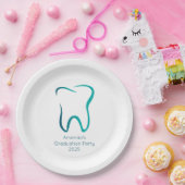 Assiettes En Carton Dentistesse dentaire Médicale Image Graduation (Fête)