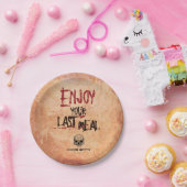 Assiettes En Carton Déplaisant éffrayant sanglant apprécient votre (Fête)