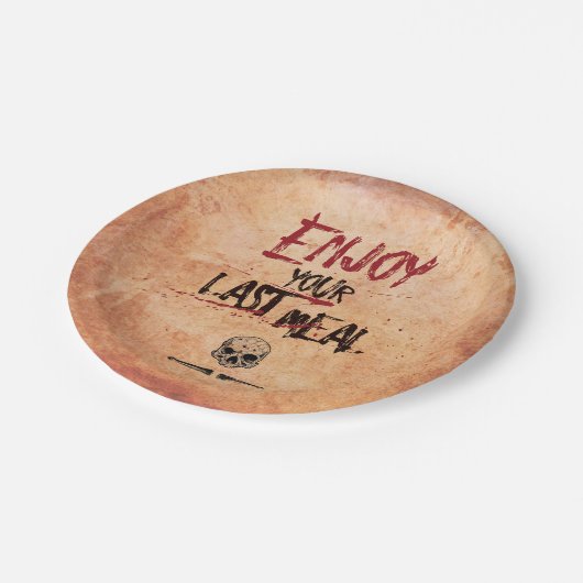 Assiettes En Carton Déplaisant éffrayant sanglant apprécient votre (Angle)