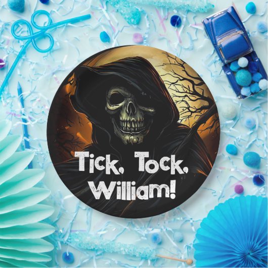 Assiettes En Carton Déplaisant Grim Reaper Anniversaire (Fête)