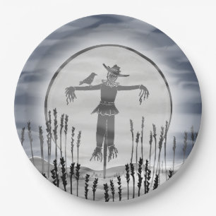 Assiettes En Carton Déplaisant Scarecrow