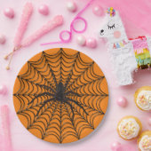 Assiettes En Carton Déplaisant Spider Web et Black Spider Halloween (Fête)