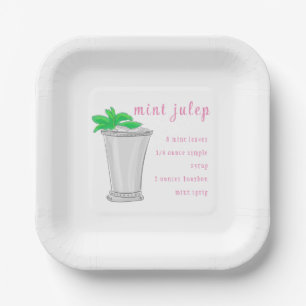 Assiettes En Carton Derby Mint Julep Bar Recette Preppy