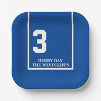 Derby Party Horse personnalisé 3 Plaque en papier