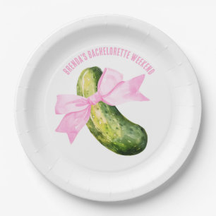 Assiettes En Carton Dernier Pickle Elle Tickle Jamais Bachelorette Par
